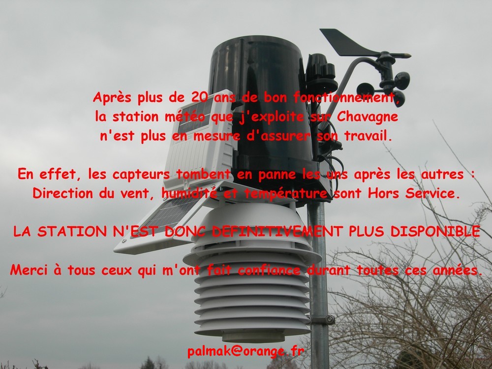 Station météo en panne
